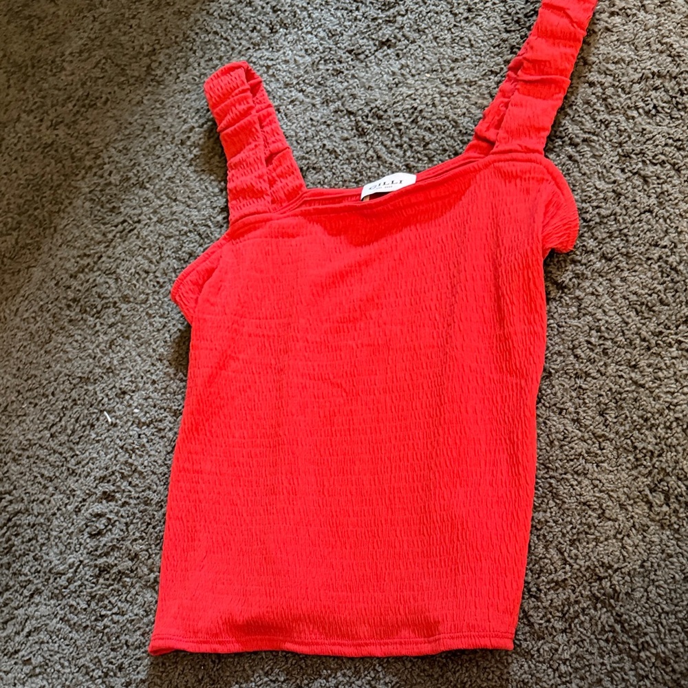 Bright Red Tank Top Gilli